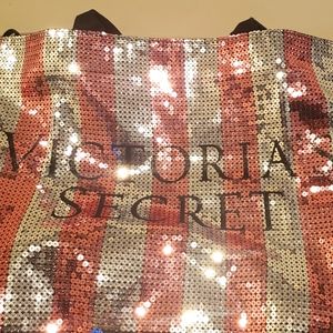 NWT Sequined Victoria Secret Bag.